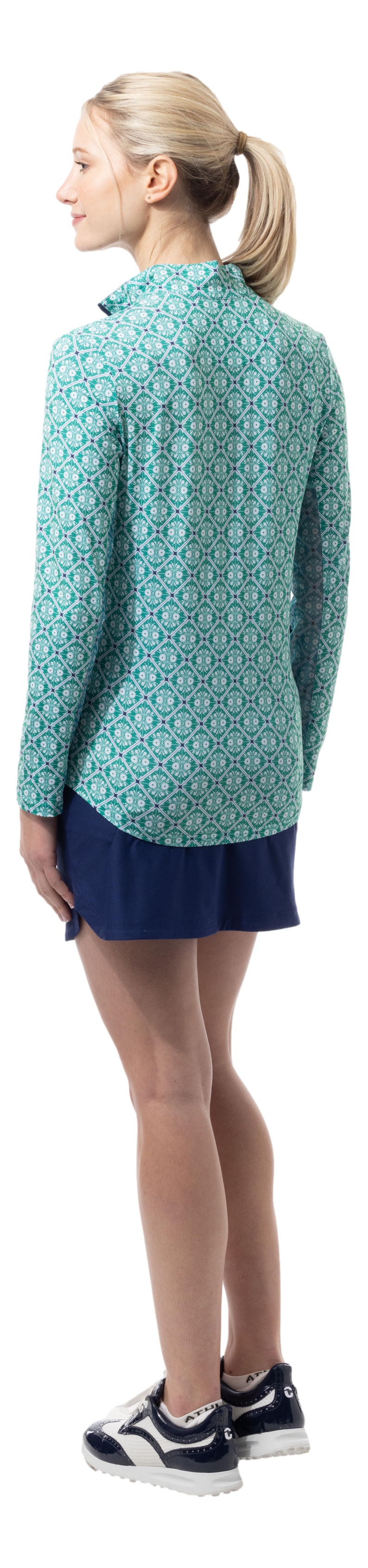 17" GOLF SKORT. NAVY. 900225S - SanSoleil