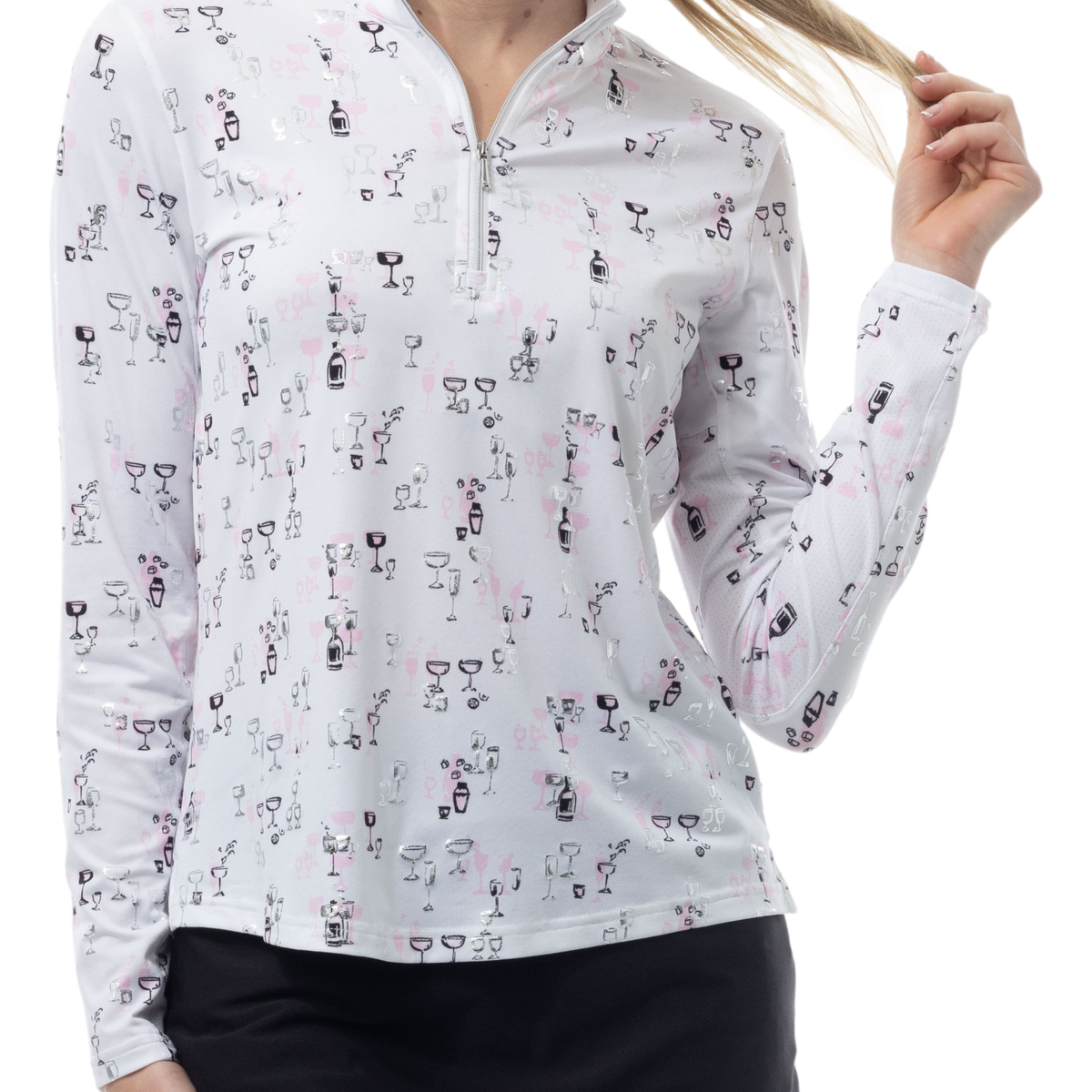 SanSoleil's SOLSHINE PRINT MOCK. The perfect long-sleeve UV 50