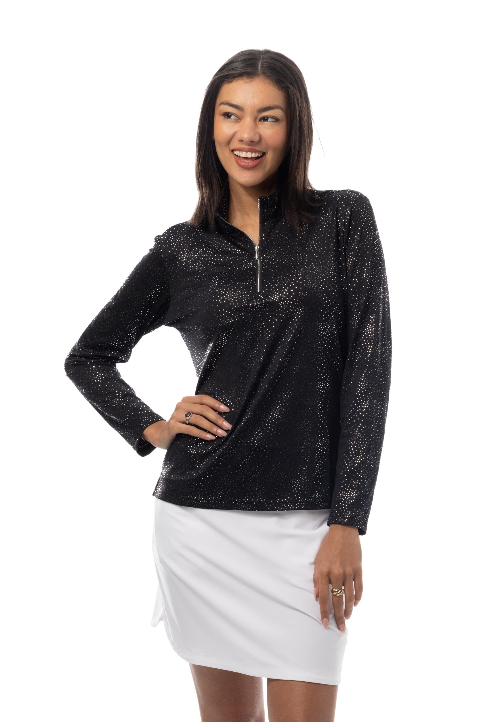 SOLSHINE FOIL PRINT MOCK. SHIMMER. BLACK SLIVER 900320 - SanSoleil