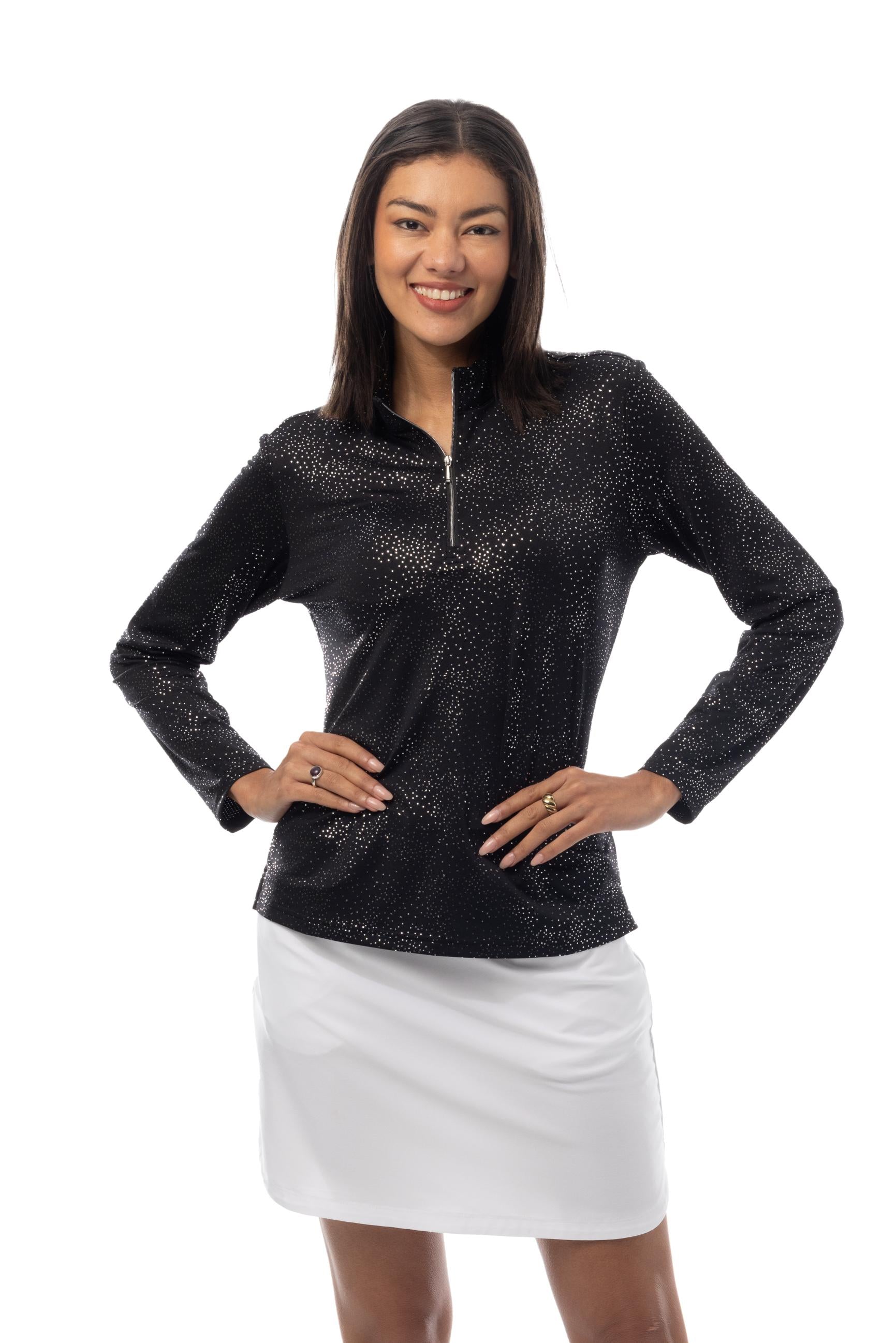 SOLSHINE FOIL PRINT MOCK. SHIMMER. BLACK SLIVER 900320 - SanSoleil