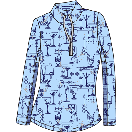 SOLSHINE MOCK. ETCHED. BLUE SILVER. 900320 - SanSoleil