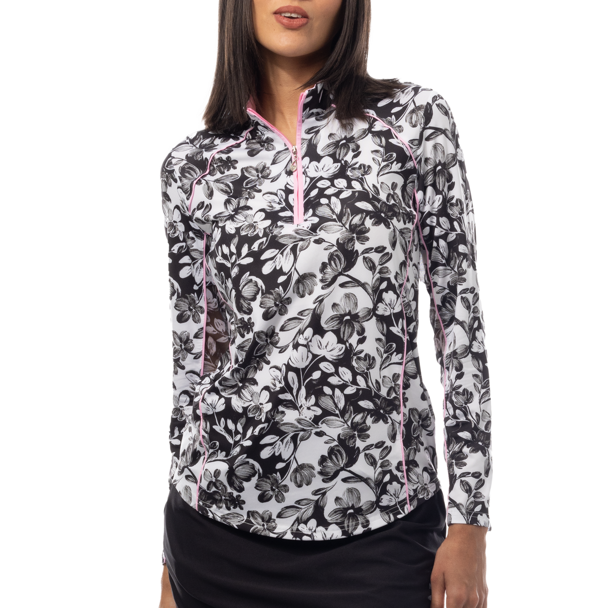 SanSoleil's 1/4-zip Long-Sleeve Mock. UV 50 and Super cooling.
