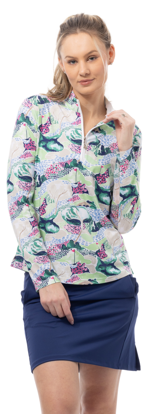 SOLCOOL PRINT MOCK. AZALEA AUGUSTA. 900463 - SanSoleil