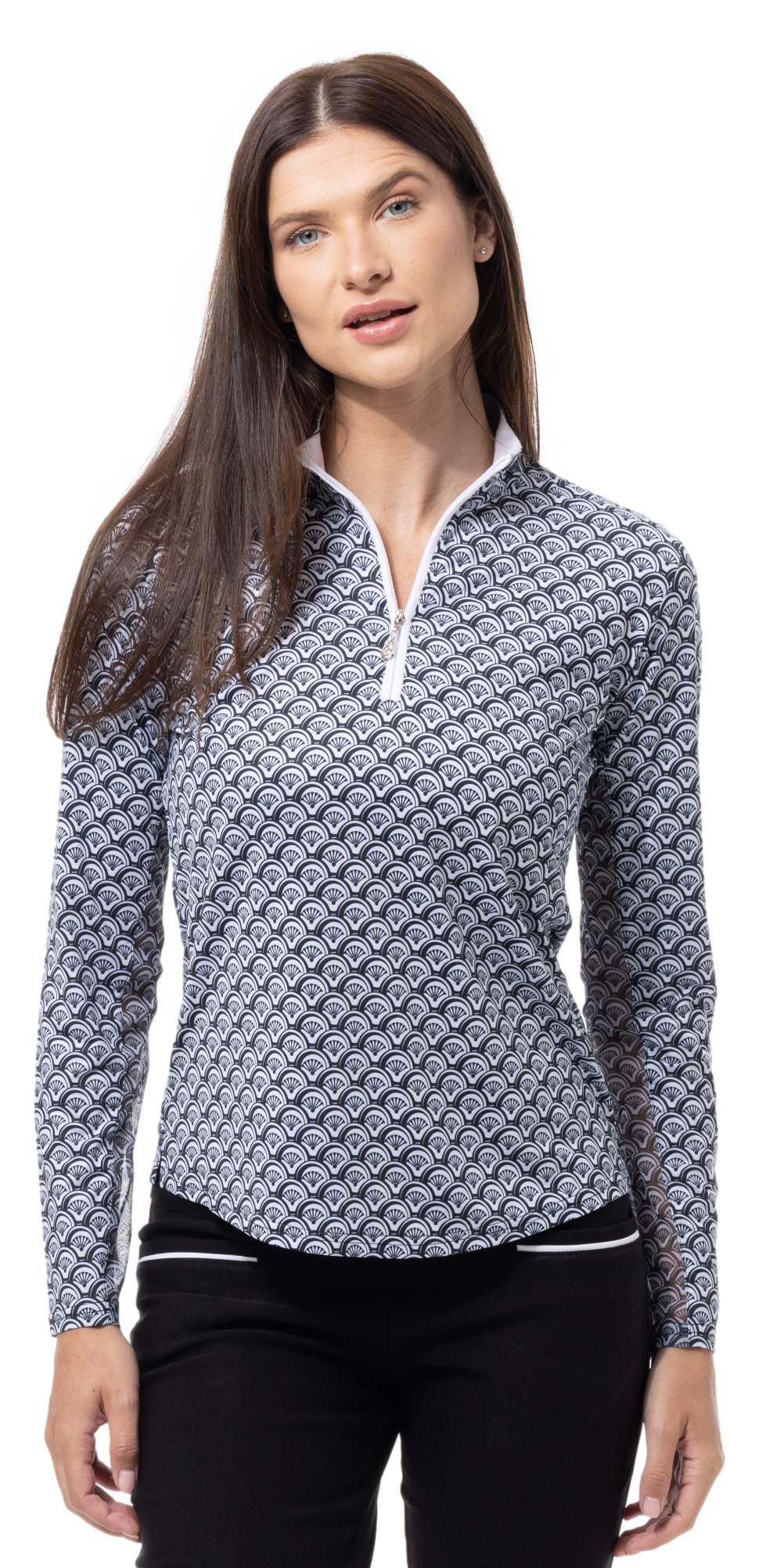 SOLCOOL PRINT MOCK. SHELLTEE. BLACK. 900463 - SanSoleil