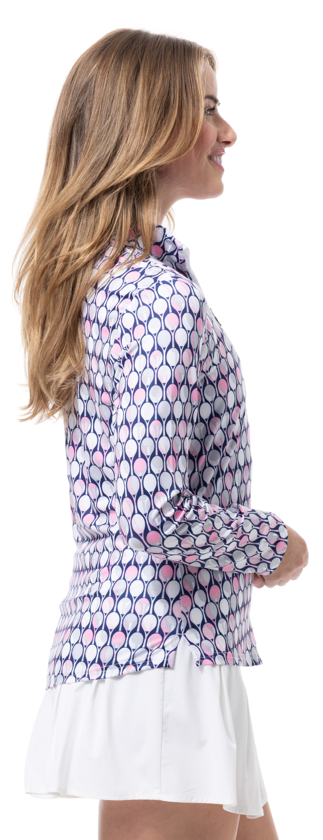 SOLCOOL PRINT MOCK. RACQUETEER PINK-900463 - SanSoleil