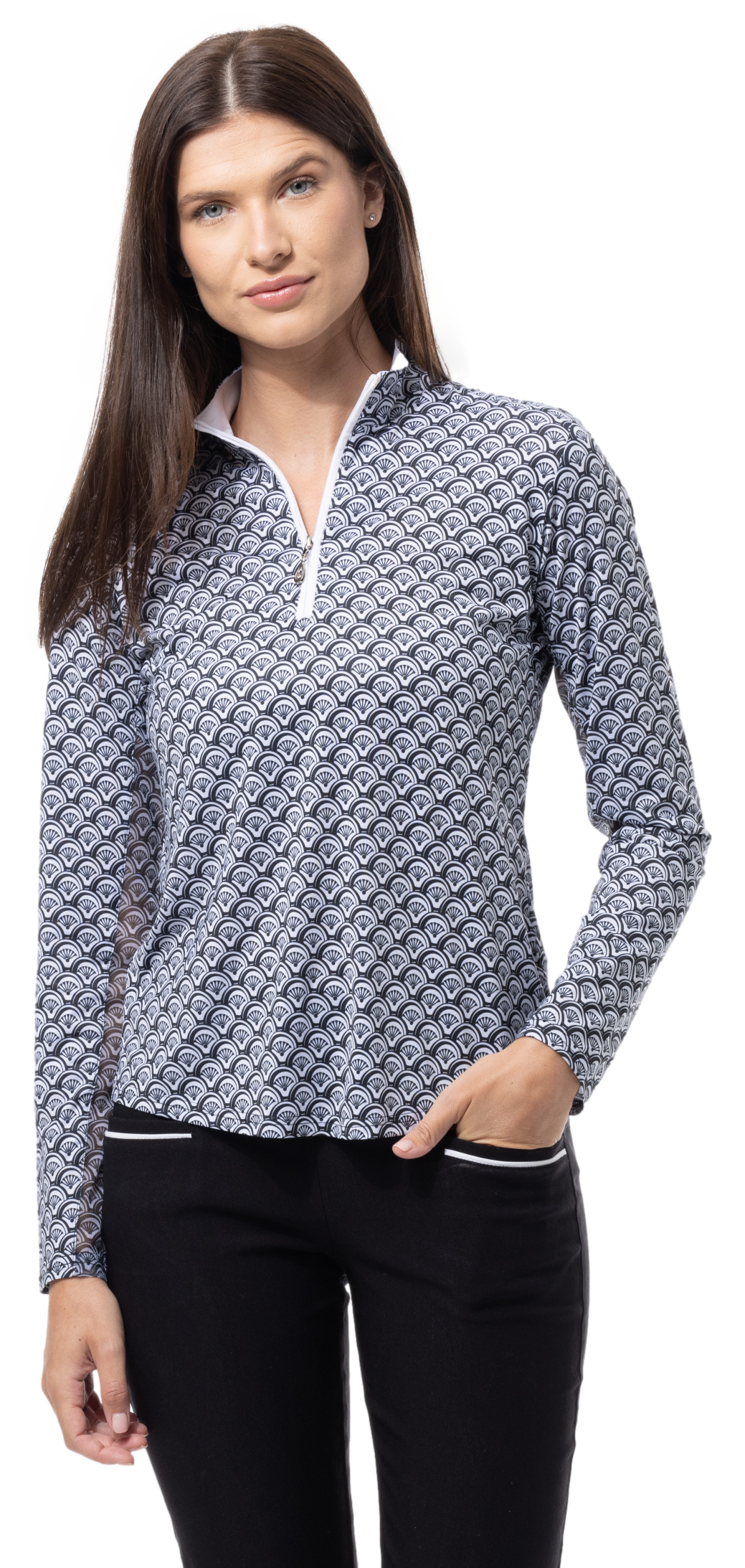 SOLCOOL PRINT MOCK. SHELLTEE. BLACK. 900463 - SanSoleil