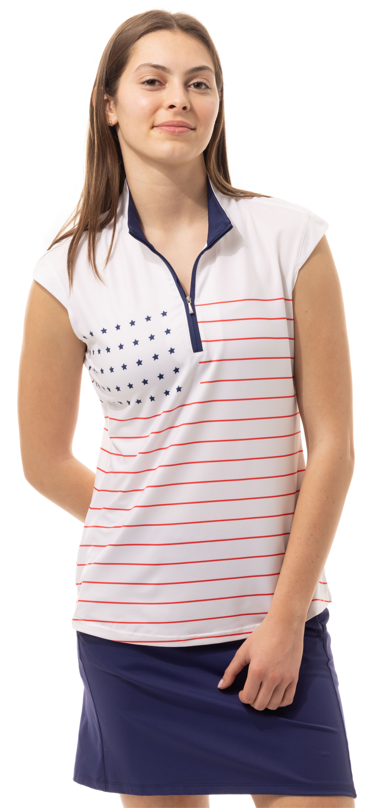 SOLCOOL SLEEVELESS MOCK. OLD GLORY - 900471