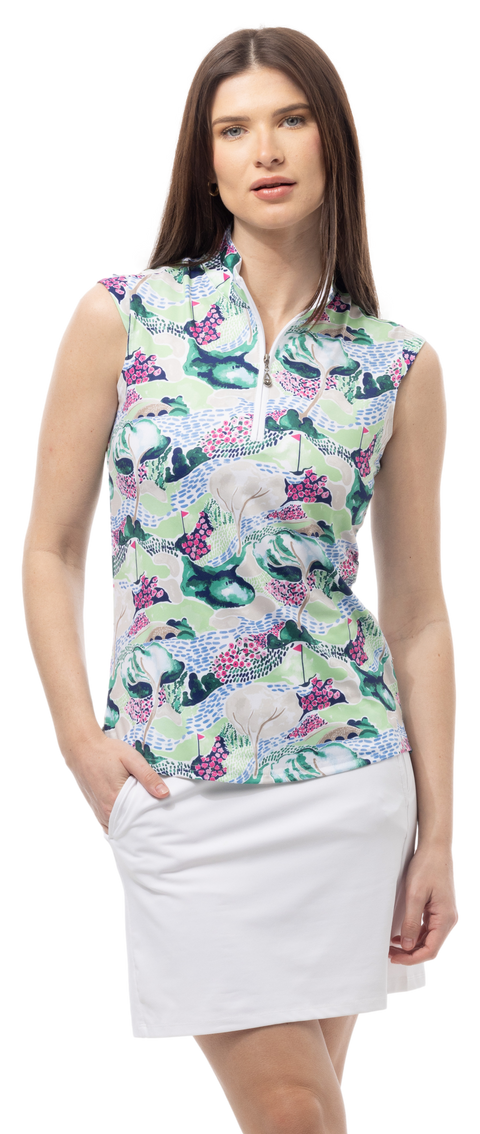 SOLCOOL SLEEVELESS MOCK. AZALEA AUGUSTA. 900471 - SanSoleil
