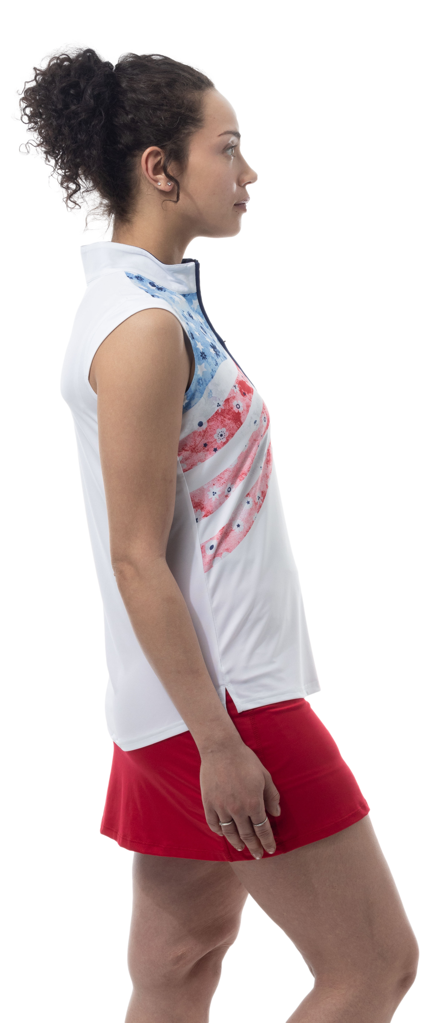 SOLCOOL SLEEVELESS MOCK. LIBERTY GARDEN. 900471 - SanSoleil