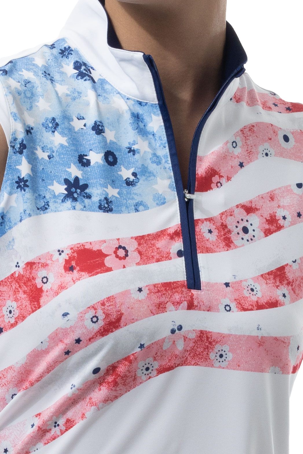 SOLCOOL SLEEVELESS MOCK. LIBERTY GARDEN. 900471 - SanSoleil