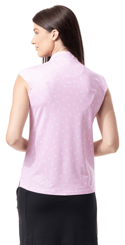 SOLCOOL SLEEVELESS MOCK. A PUTT ABOVE. PINK.  900471 - SanSoleil