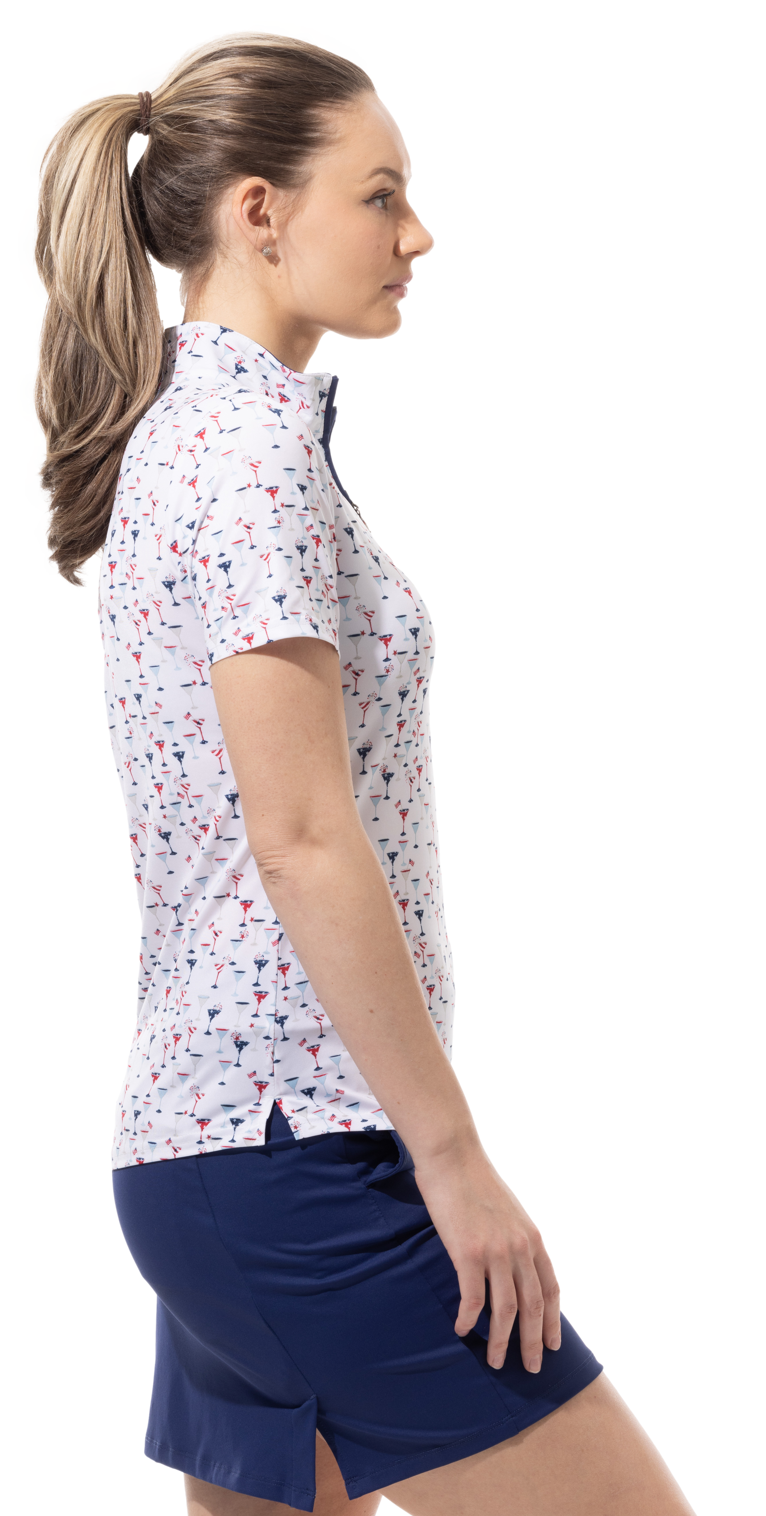 SOLCOOL SHORT SLEEVE MOCK . LIBERTINI. 900478 - SanSoleil