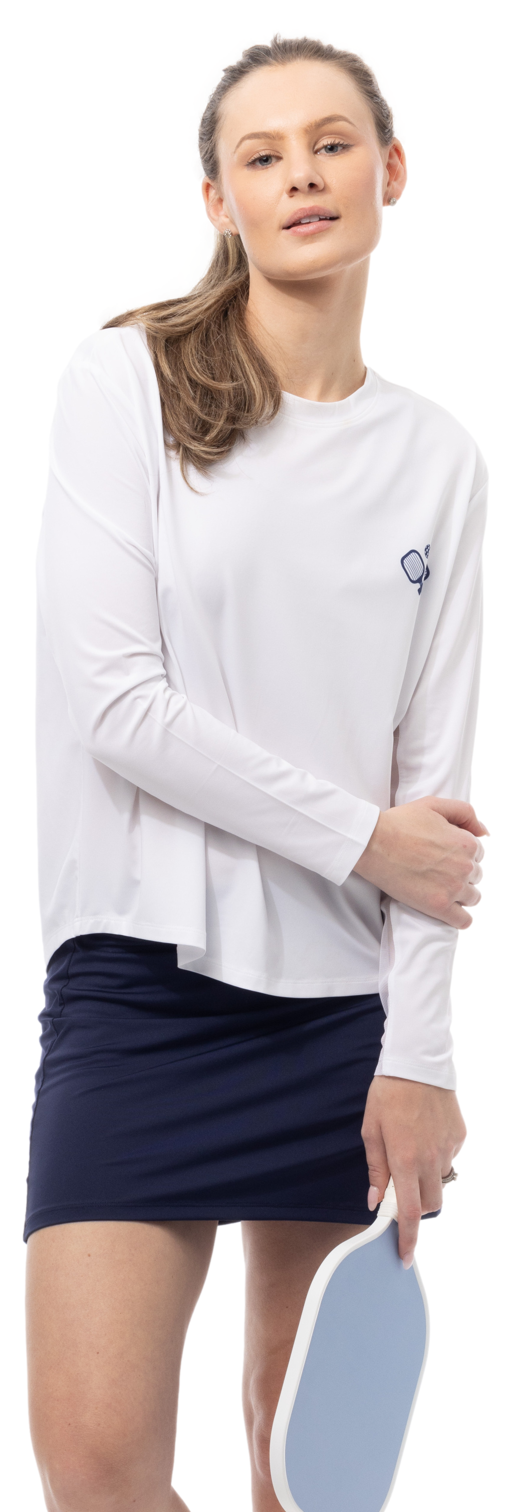 SUNGLOW RELAXED DROP-TAIL TEE. PICKERING. WHITE. 900479 - SanSoleil