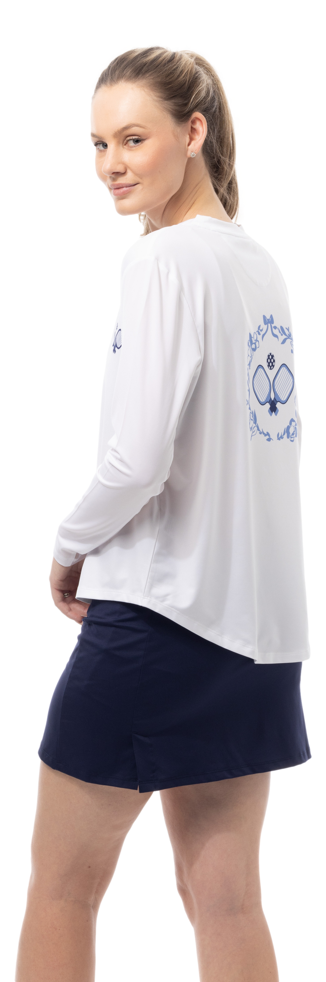 SUNGLOW RELAXED DROP-TAIL TEE. PICKERING. WHITE. 900479 - SanSoleil