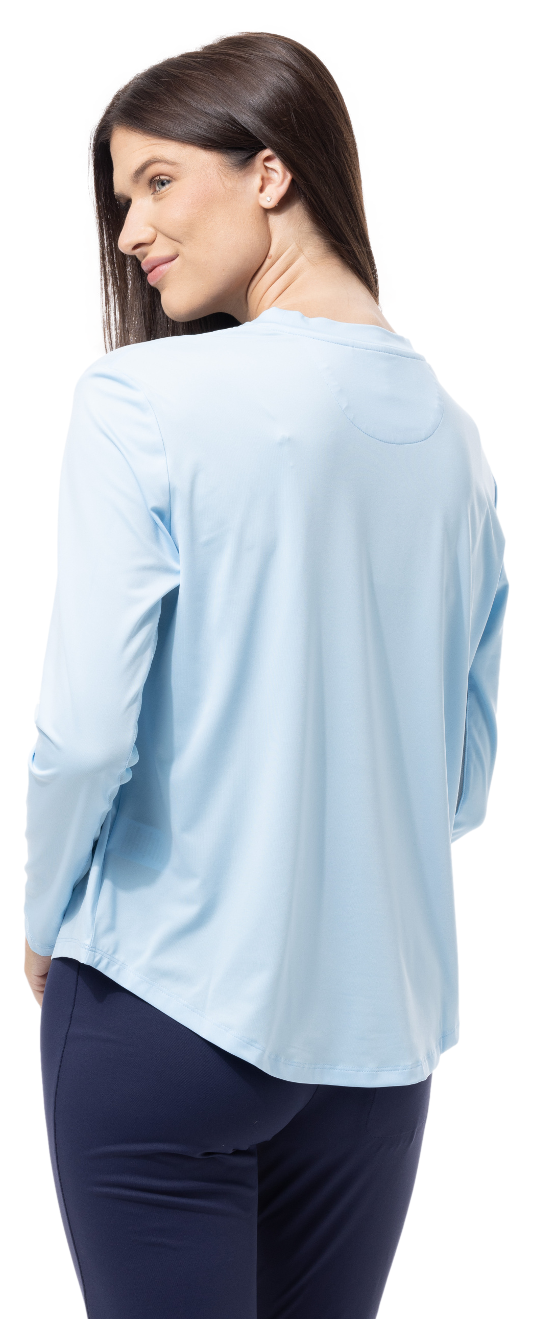 SUNGLOW RELAXED DROP-TAIL TEE. RACQUETEER . BLUE. 900479 - SanSoleil