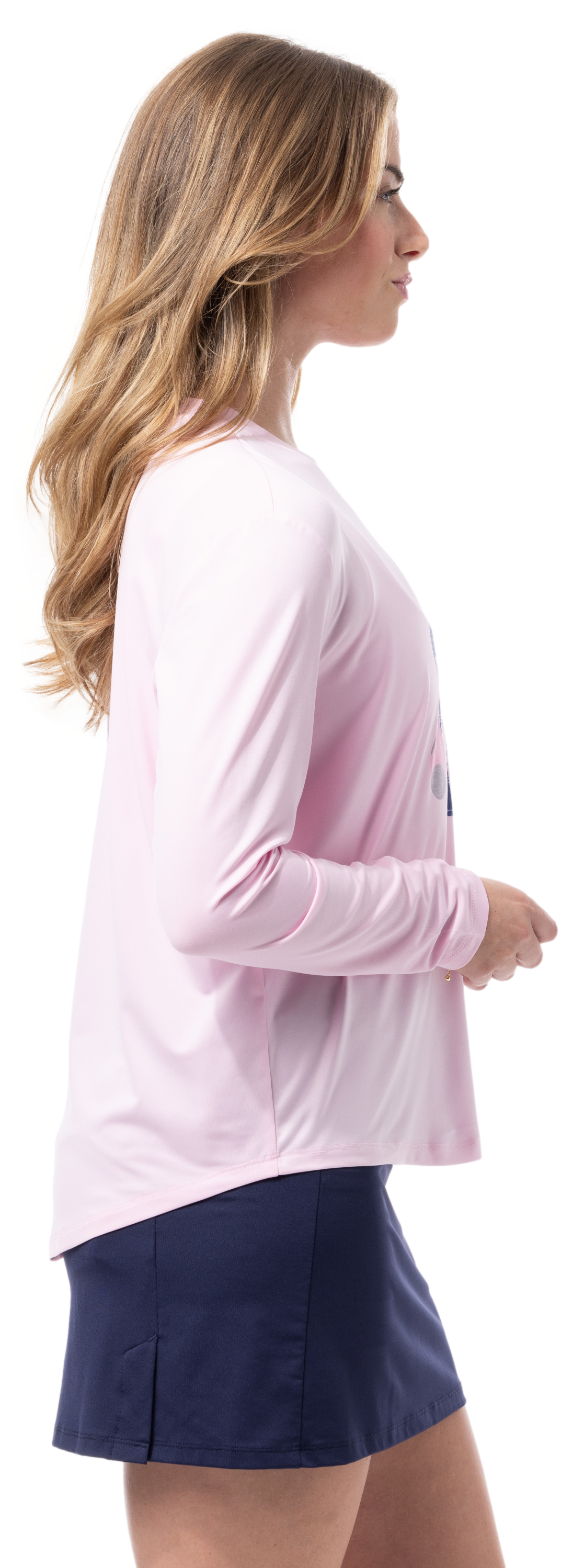 SUNGLOW RELAXED DROP-TAIL TEE. RACQUETEER . PINK. 900479 - SanSoleil