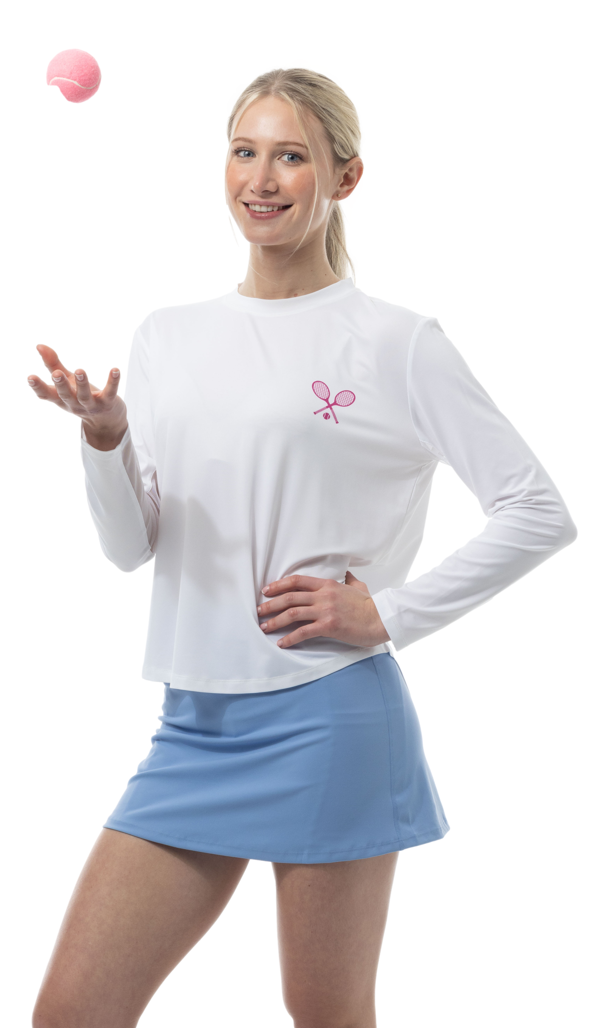 SUNGLOW RELAXED DROP-TAIL TEE. TENNISON. ARTIC BERRY. 900479 - SanSoleil