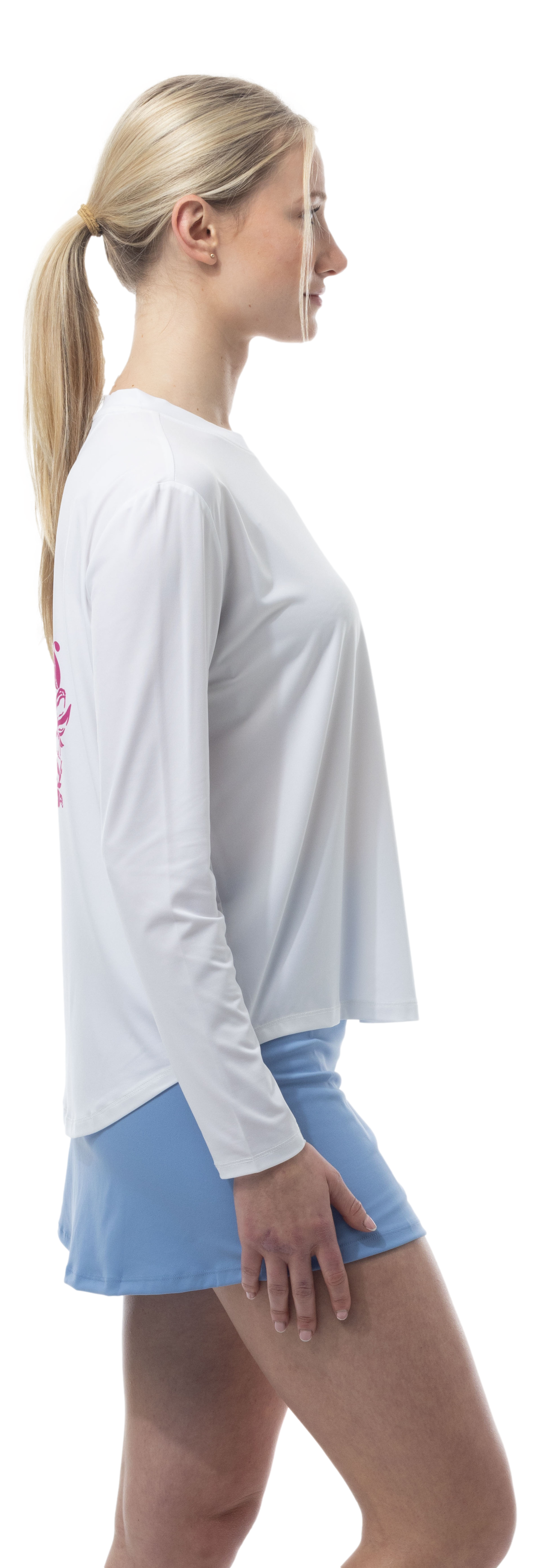 SUNGLOW RELAXED DROP-TAIL TEE. TENNISON. ARTIC BERRY. 900479 - SanSoleil