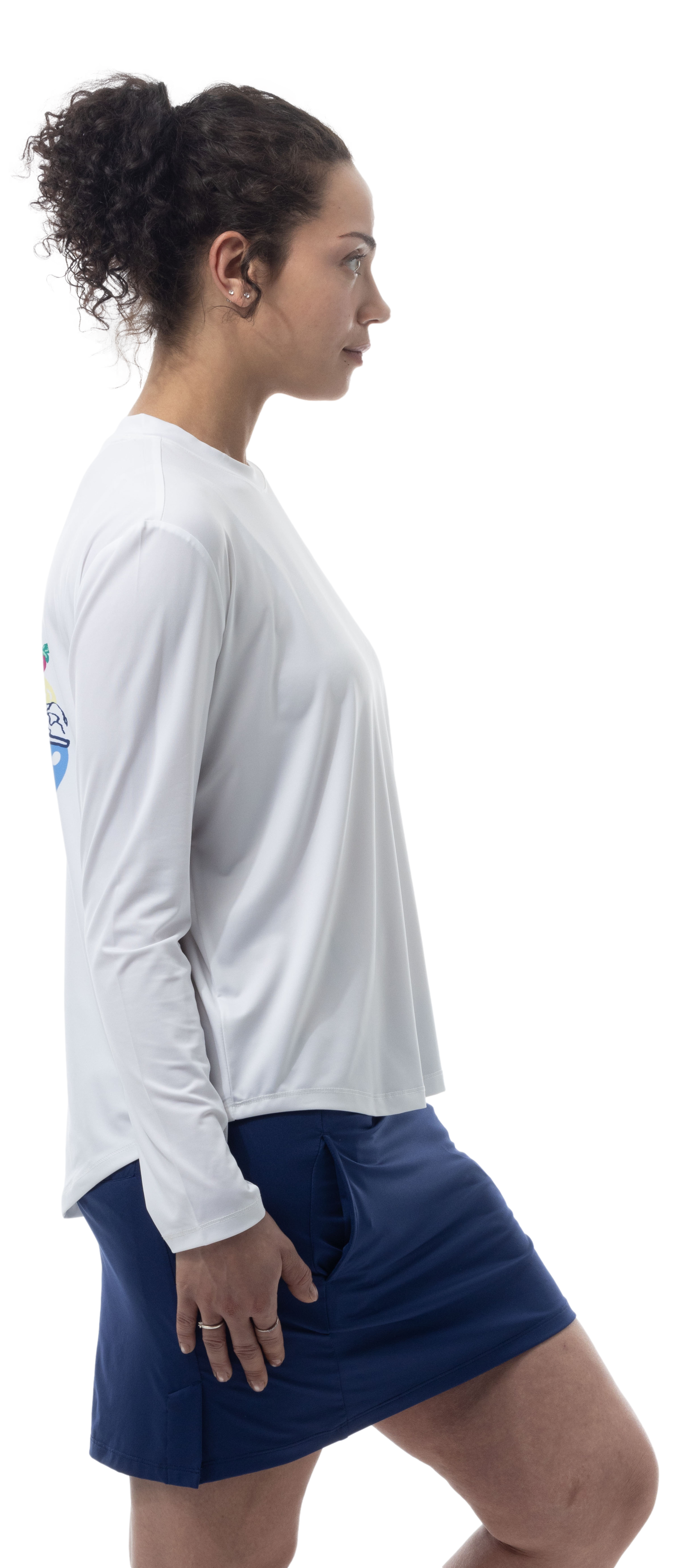 SUNGLOW RELAXED DROP-TAIL TEE. UNDERSERVED AGAIN. 900479 - SanSoleil