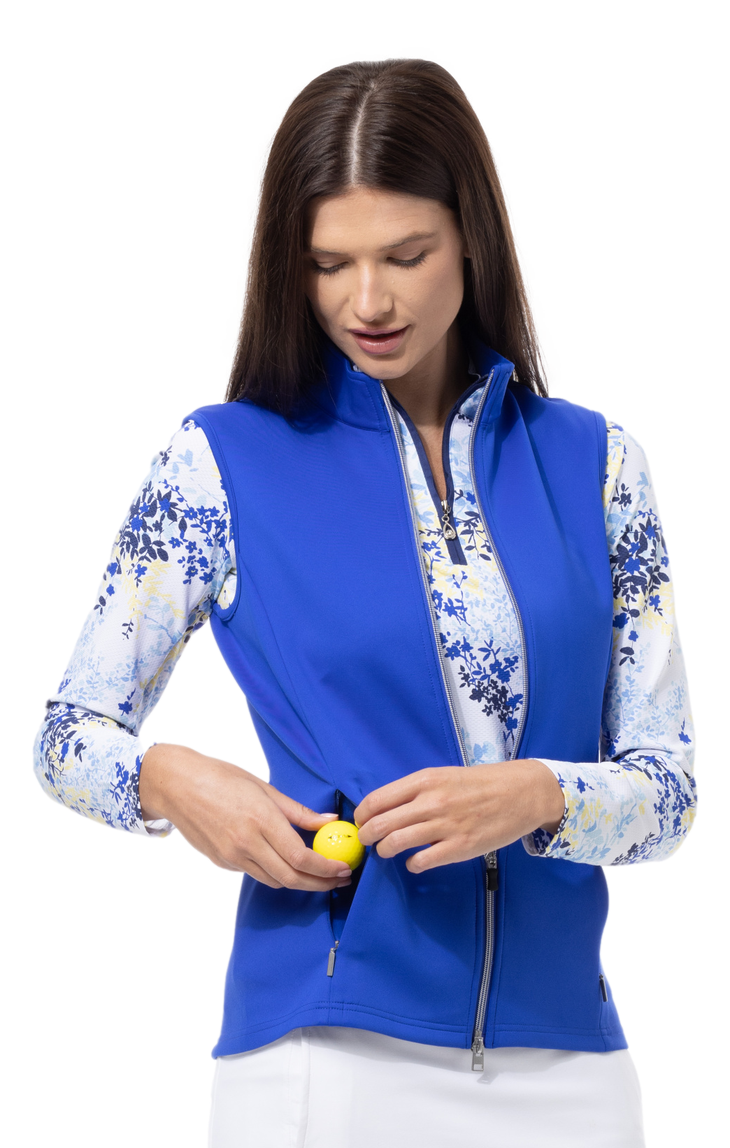 SOLLAYER ZIP VEST. COBALT. 900512 - SanSoleil