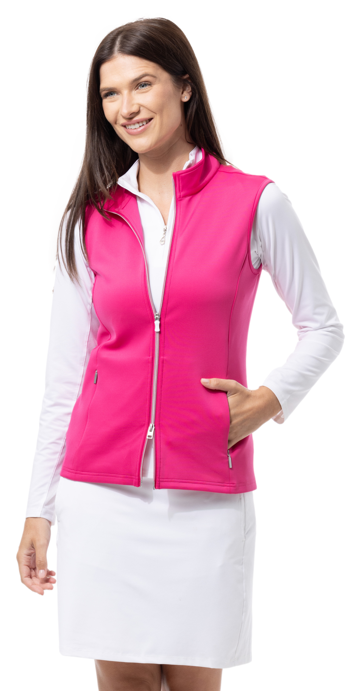 SOLLAYER ZIP VEST. FUCHSIA. 900512 - SanSoleil