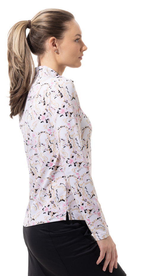SOLTEK LUX   PRINT MOCK. CHANTILLY. PINK. 900621 - SanSoleil