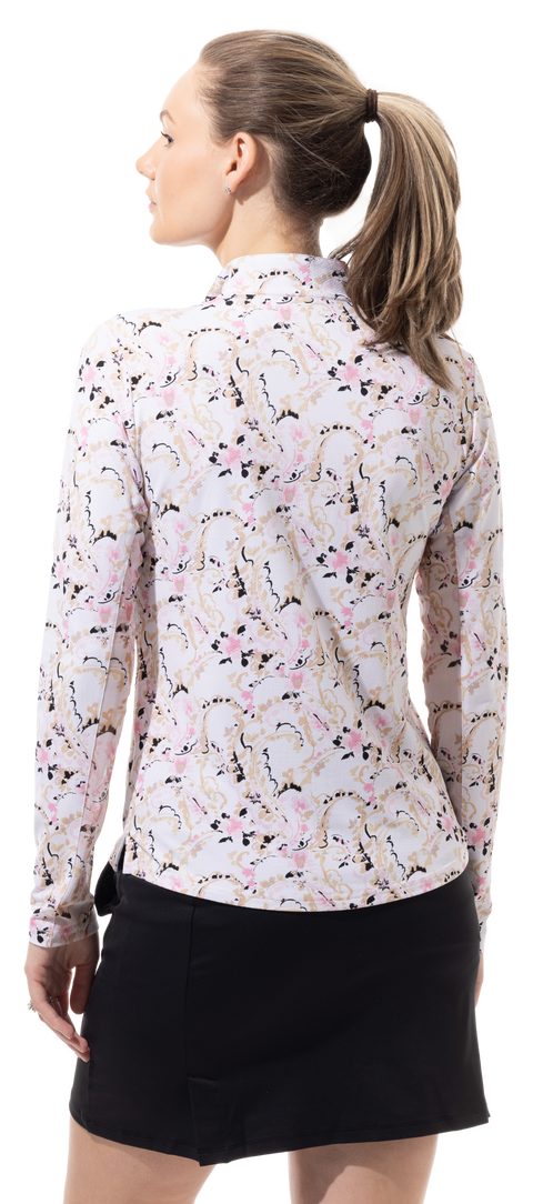 SOLTEK LUX   PRINT MOCK. CHANTILLY. PINK. 900621 - SanSoleil