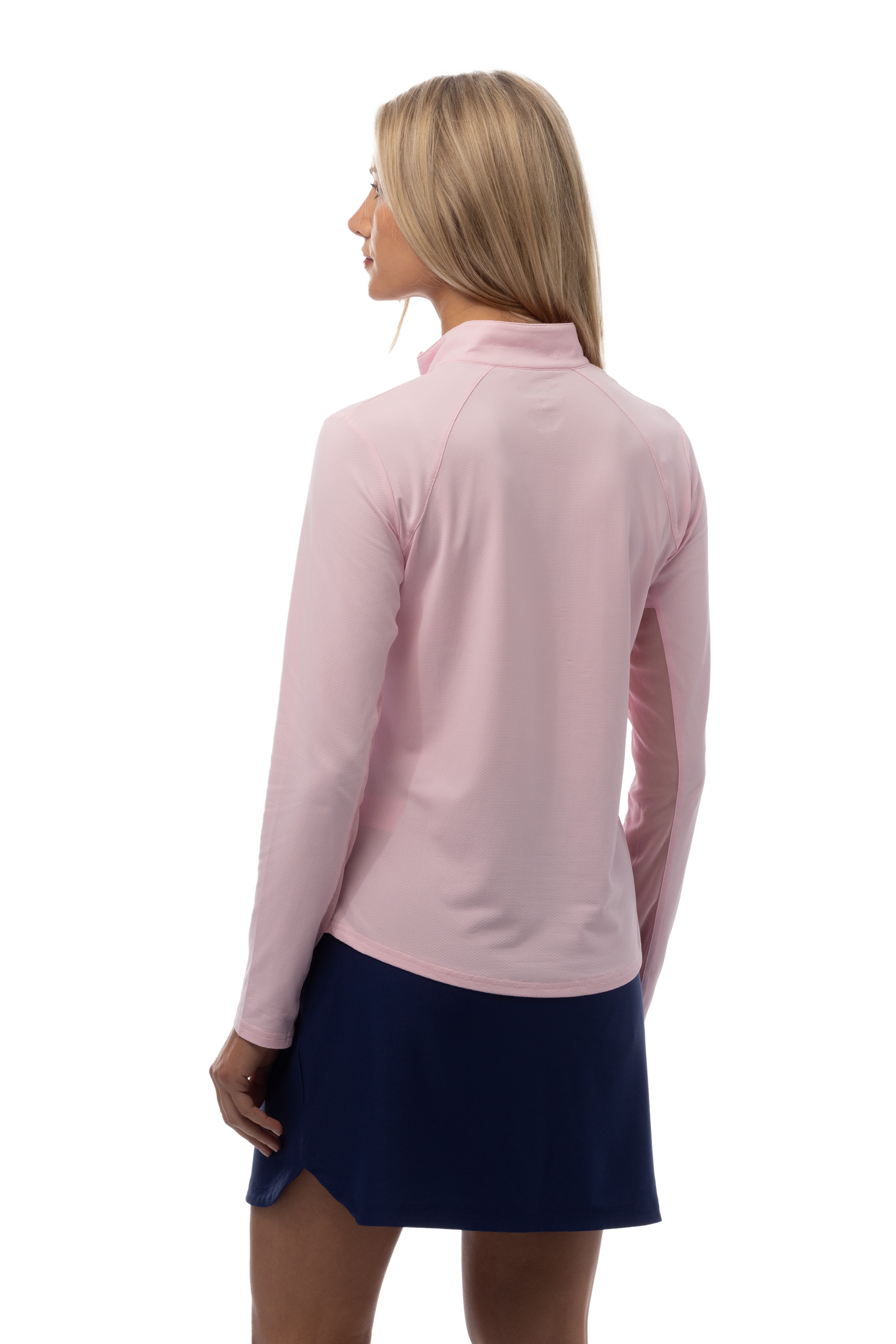 SOLTEK LUX LONG-SLEEVE SOLID MOCK. BALLET PINK. 900622 - SanSoleil