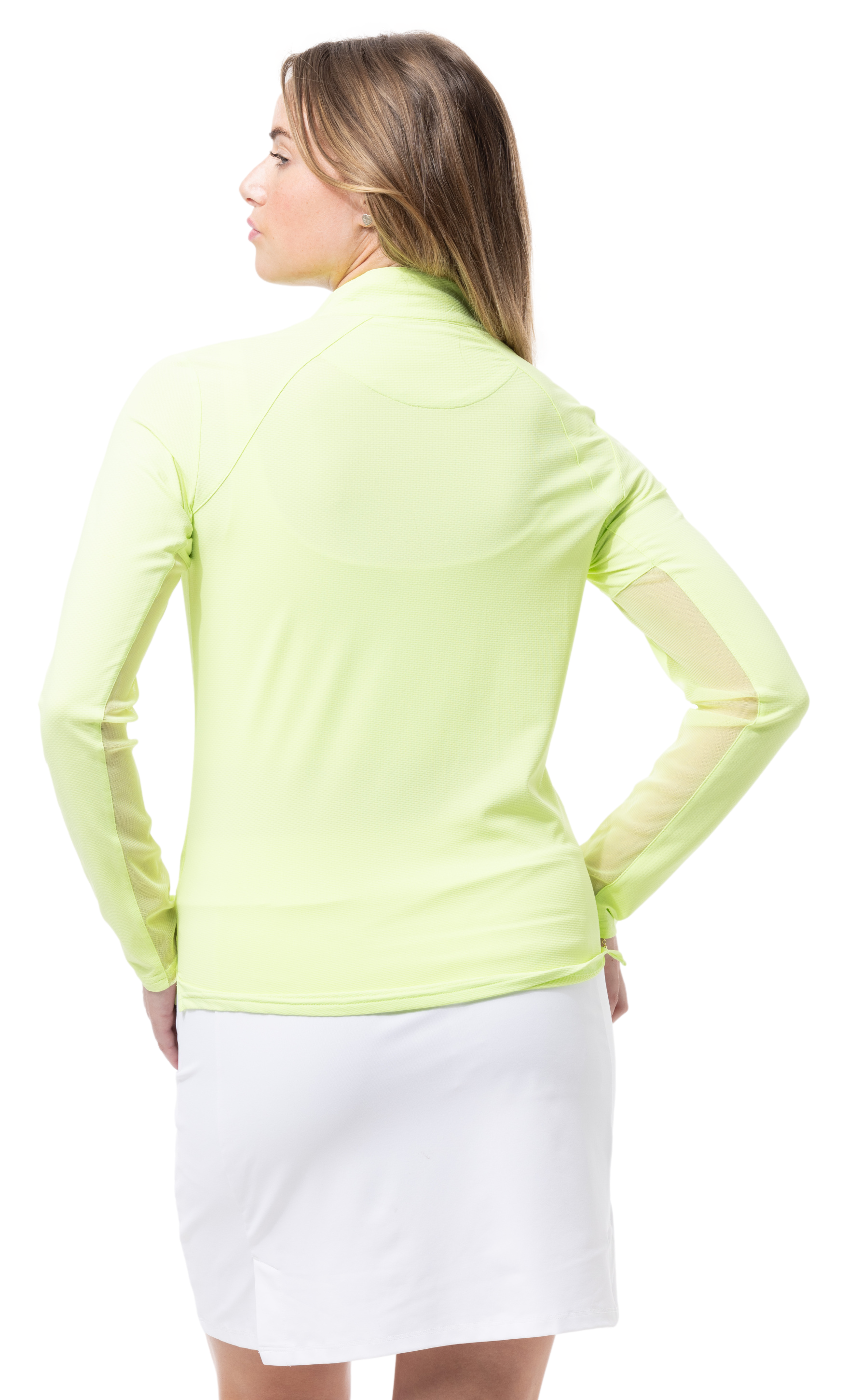 SOLTEK LUX LONG-SLEEVE SOLID MOCK. LIME. 900622 - SanSoleil