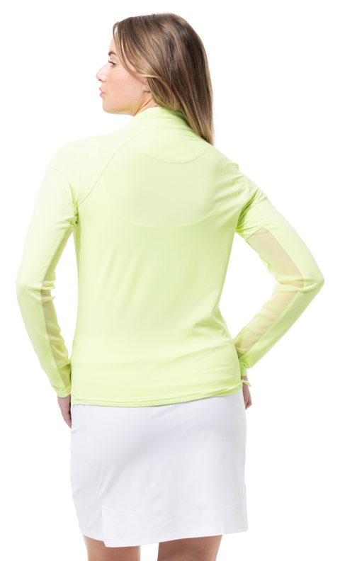 SOLTEK LUX LONG-SLEEVE SOLID MOCK. LIME. 900622 - SanSoleil