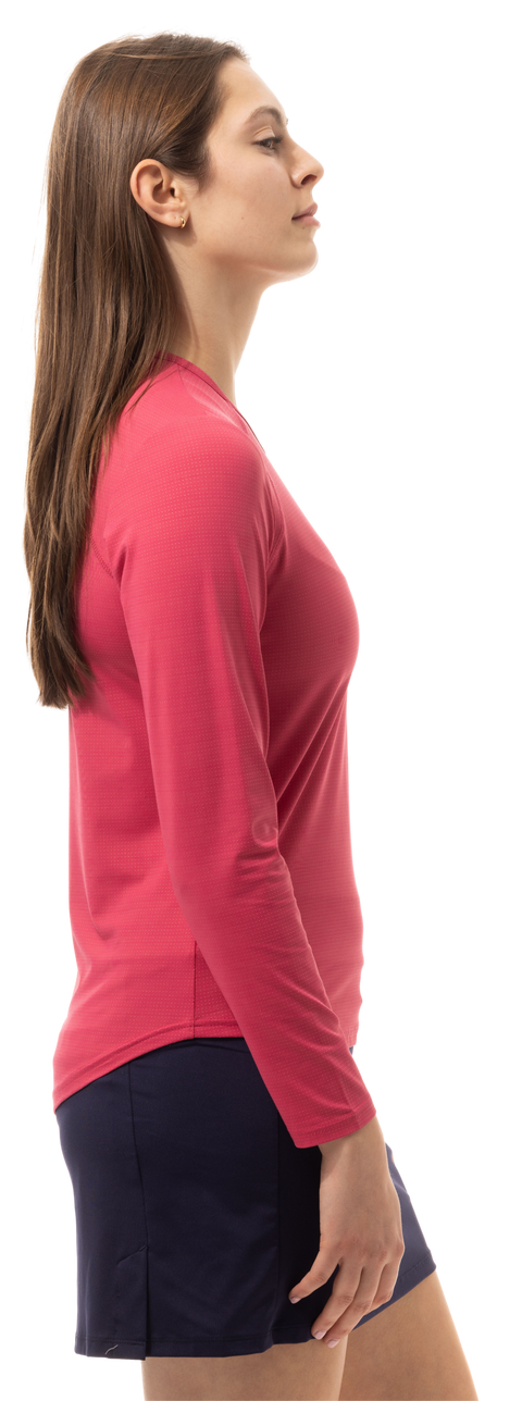 SOLAIR COOL ULTRA-MESH ACTIVE TOP. CARMINE PINK. 900624S