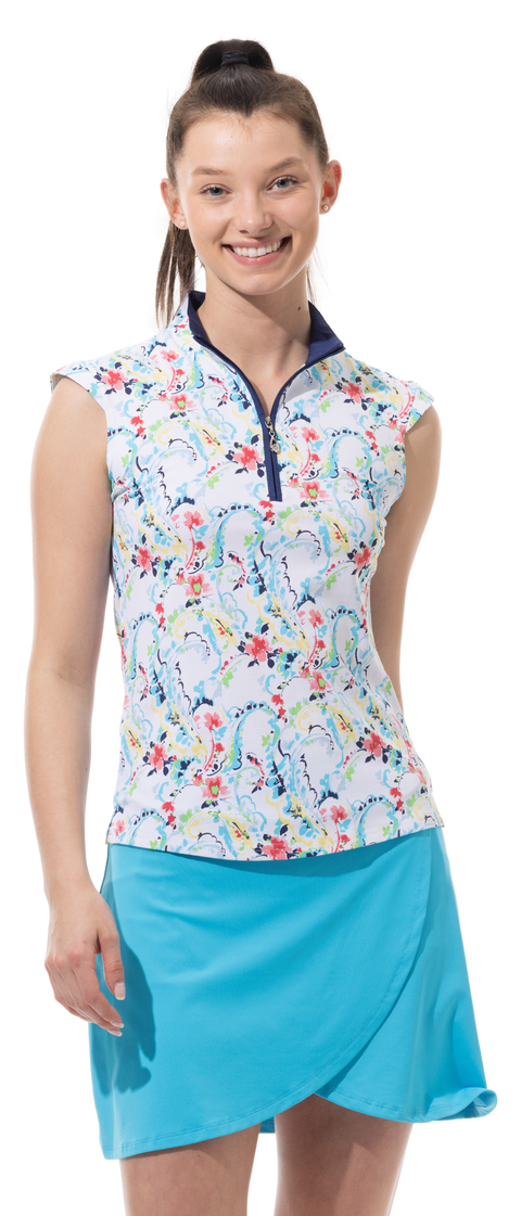 SOLTEK LUX SLEEVELESS PRINT MOCK. CHANTILLY MULTI. 900627P