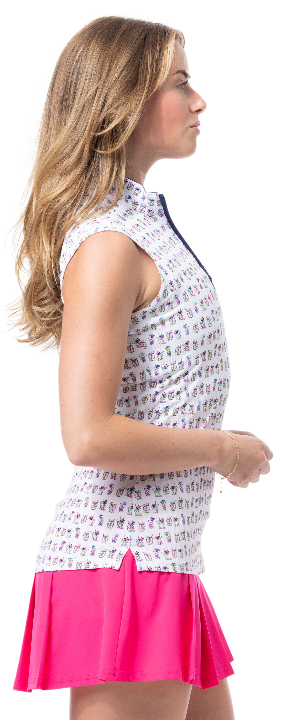 SOLTEK LUX SLEEVELESS PRINT MOCK. BAYBREEZE . 900627P - SanSoleil