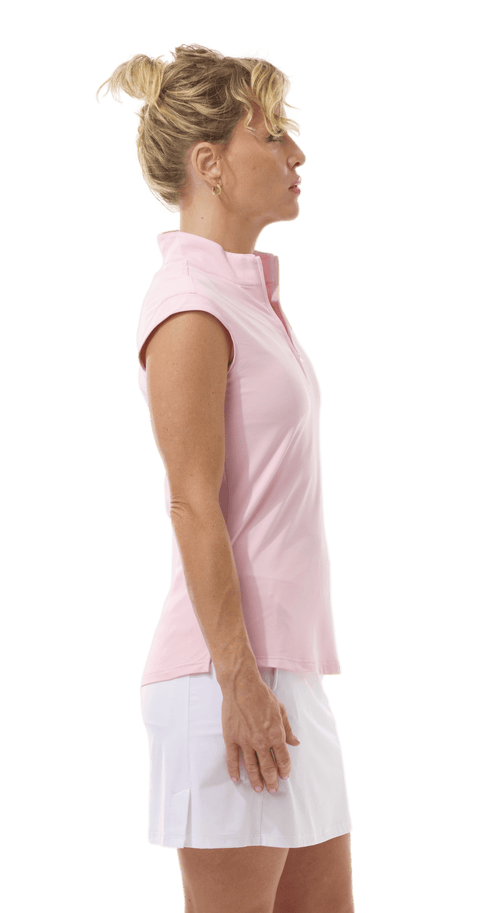 SOLTEK LUX SLEEVELESS SOLID MOCK. BALLET PINK. 900627 - SanSoleil