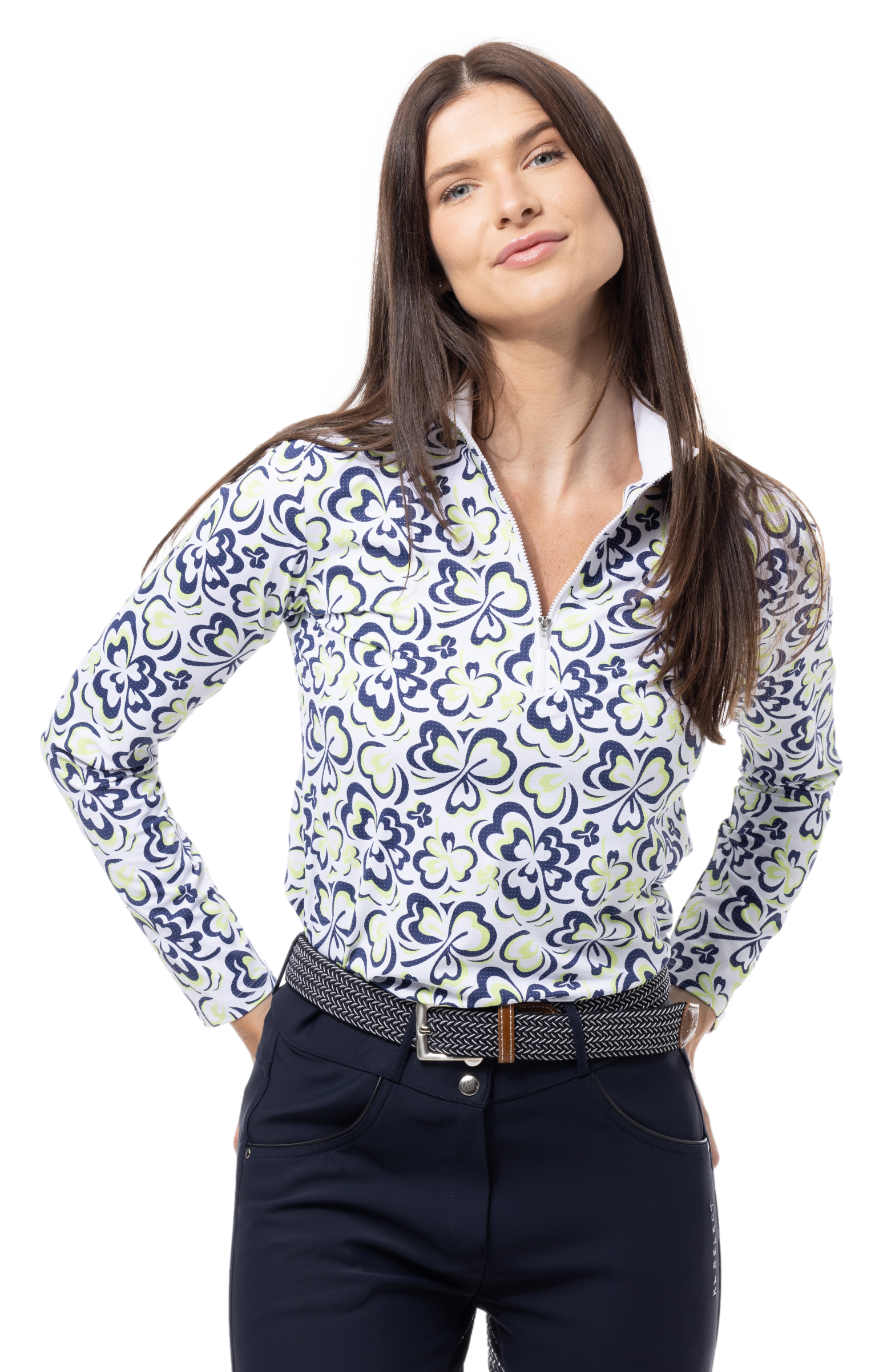 SOLAIR COOL ULTRA-MESH ZIP MOCK. SHAMMY. 900653 - SanSoleil