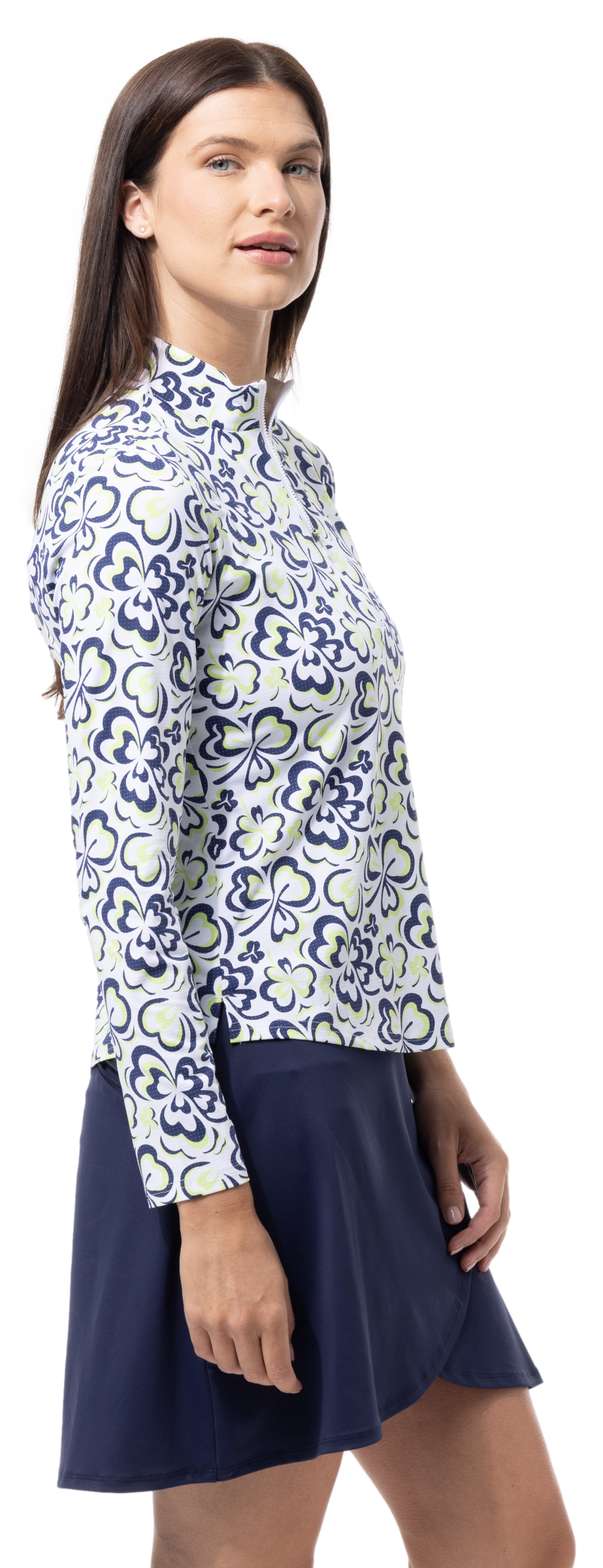 SOLAIR COOL ULTRA-MESH ZIP MOCK. SHAMMY. 900653 - SanSoleil