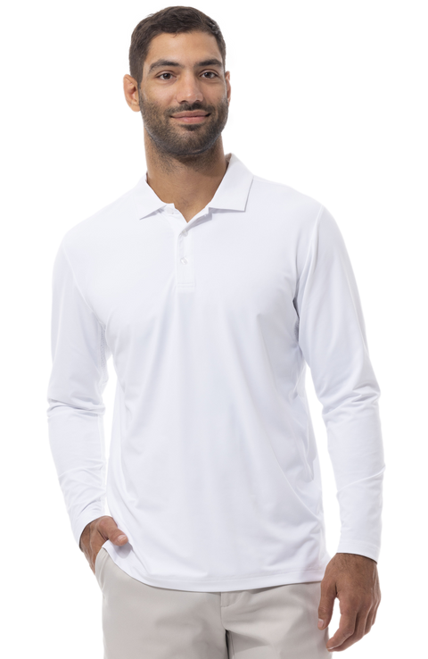 MEN'S SOLTEK ICE POLO. WHITE - 900835