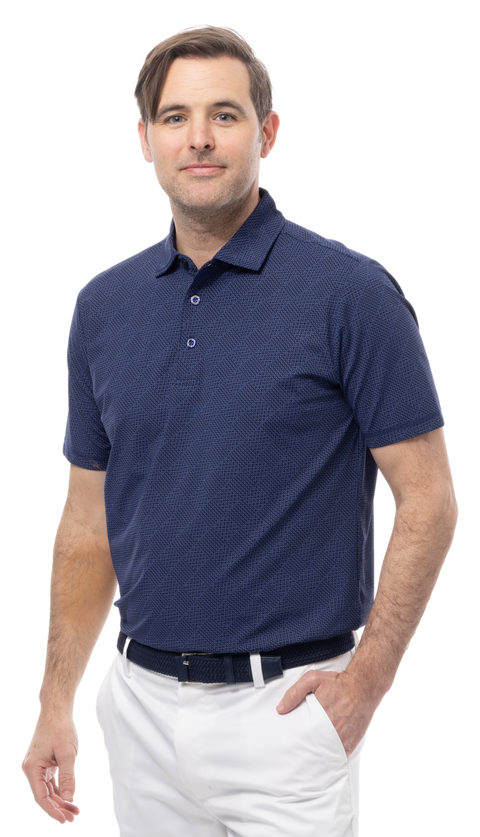 MEN'S SOLAIR COOL POLO. BETSY NAVY. 900840A - SanSoleil
