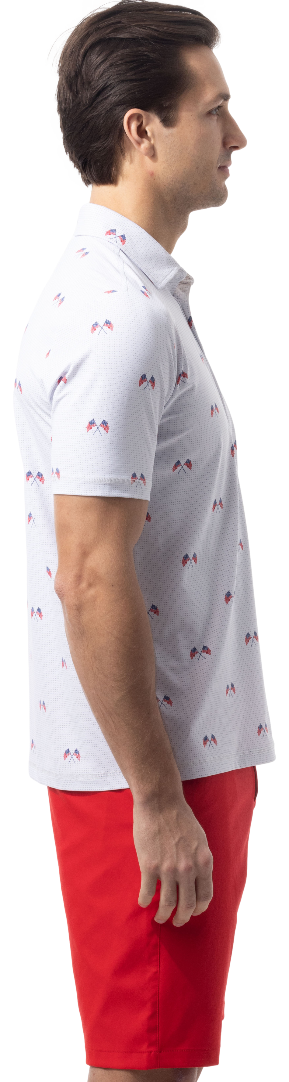 MEN'S SOLAIR COOL PRINT POLO. AMERICA 250. 900840A - SanSoleil