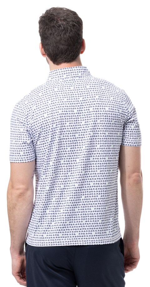 MEN'S SOLAIR COOL PRINT POLO. LUCKY BREAK. 900840A - SanSoleil