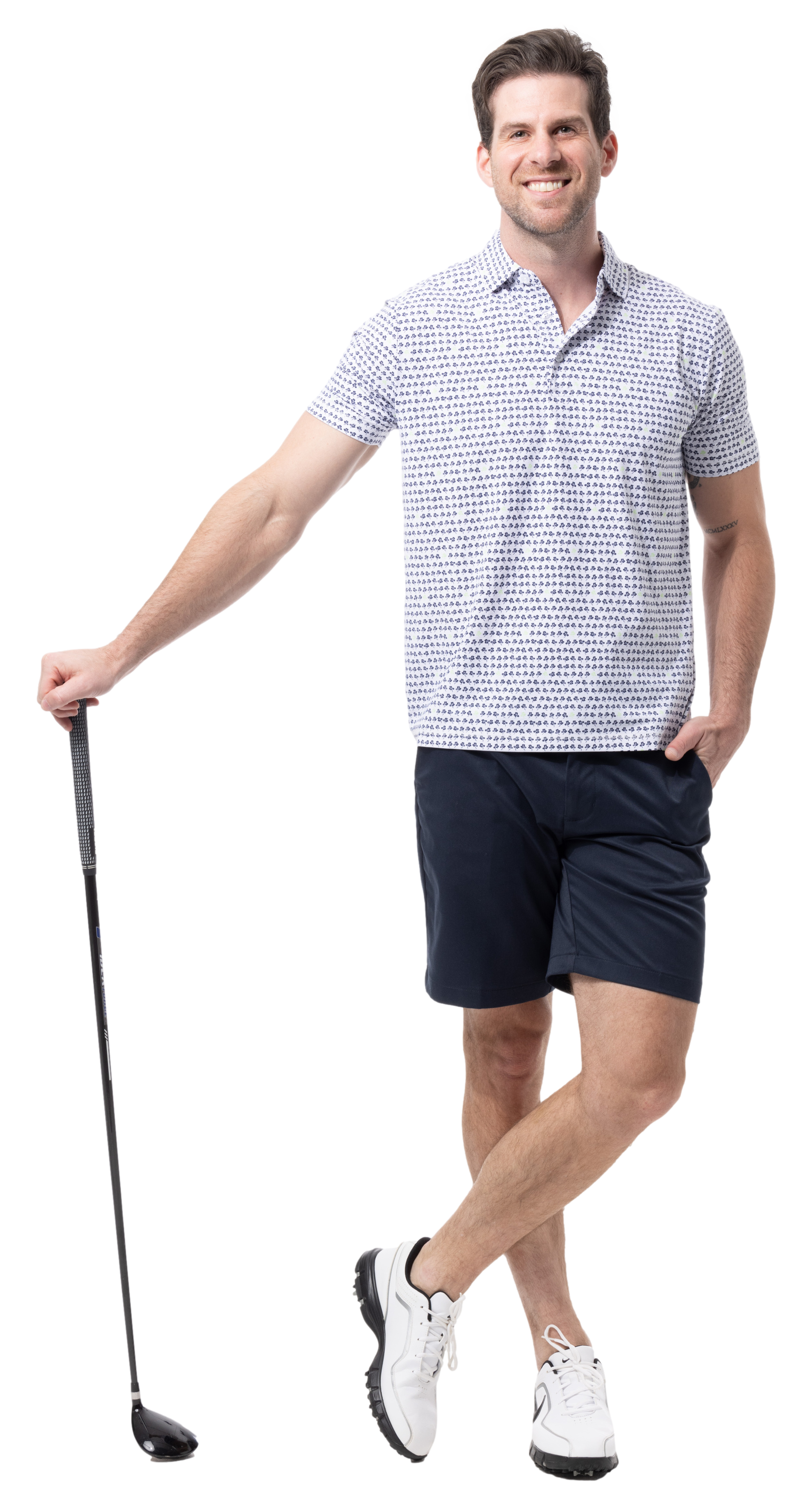 MEN'S SOLAIR COOL PRINT POLO. LUCKY BREAK. 900840A - SanSoleil