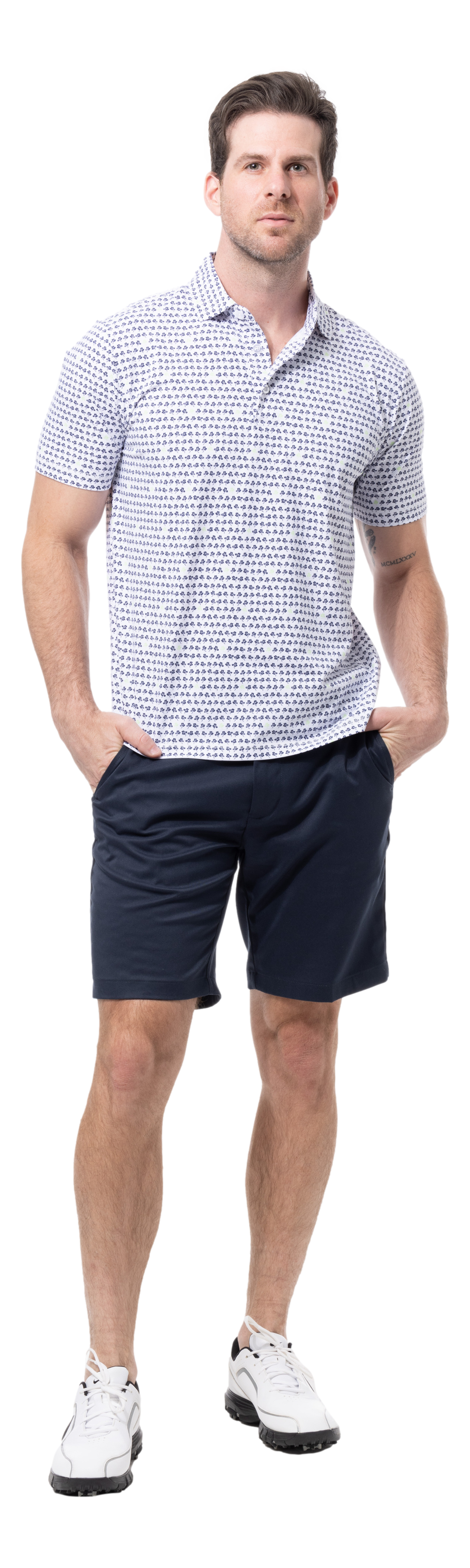 MEN'S SOLAIR COOL PRINT POLO. LUCKY BREAK. 900840A - SanSoleil