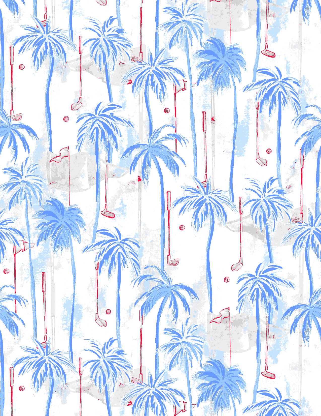 SOLCOOL 1/4 ZIP MOCK. GOLF PARADISE. BLUE. 900463 - SanSoleil