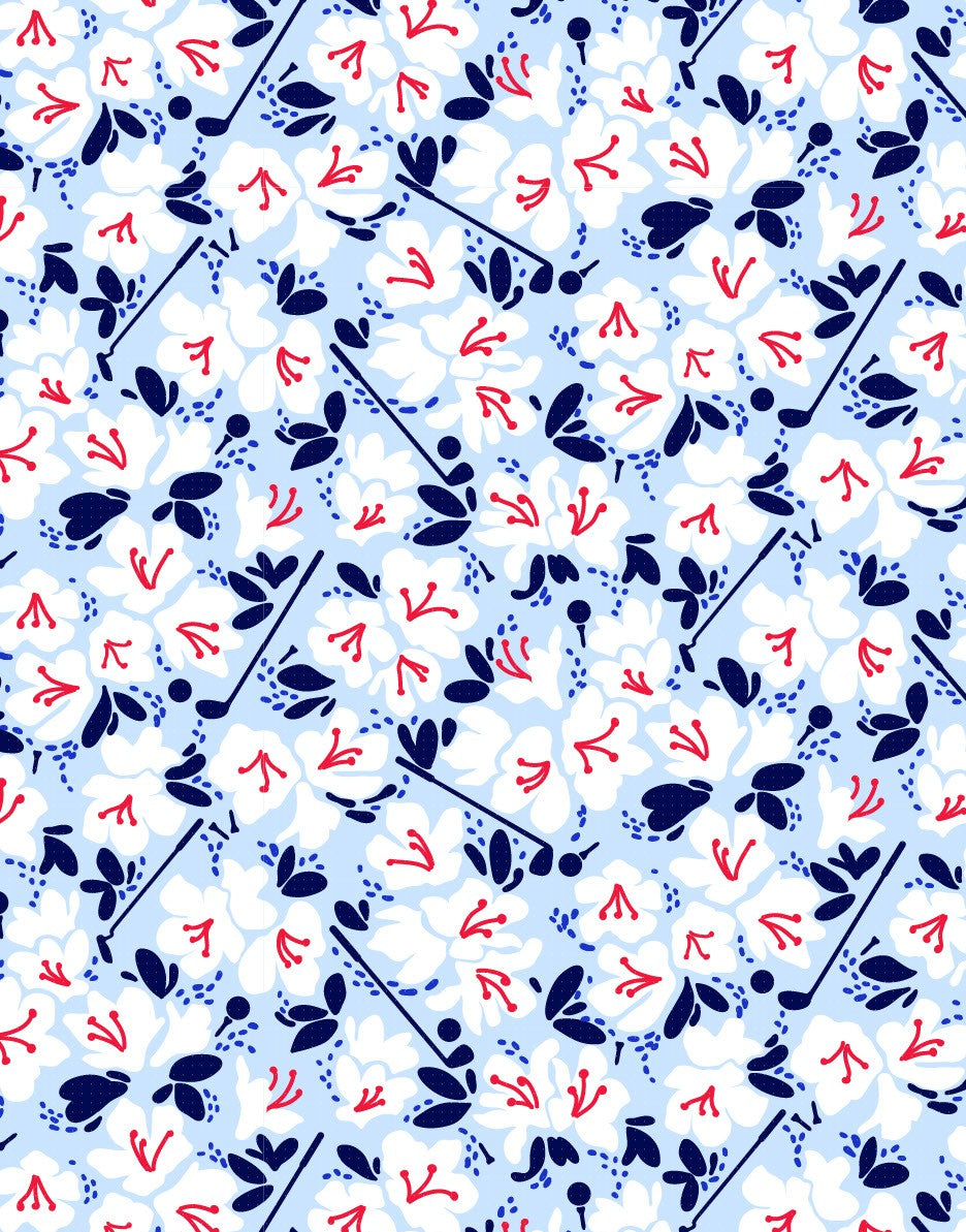 SANSOLEIL COOL ULTRA-MESH ZIP SHORT SLEEVE MOCK. PUTTERCUP. BLUE 900655 - SanSoleil