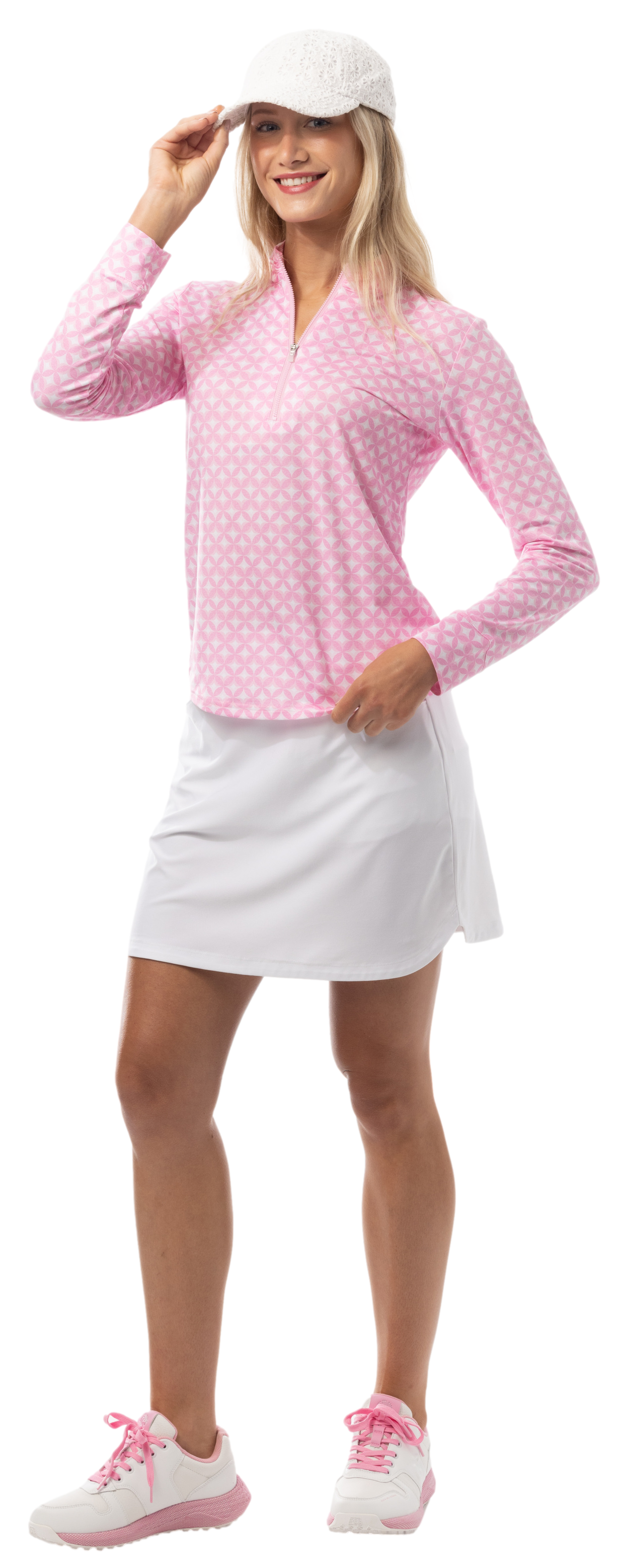 SANSOLEIL 17" GOLF SKORT. WHITE. 900225S - SanSoleil