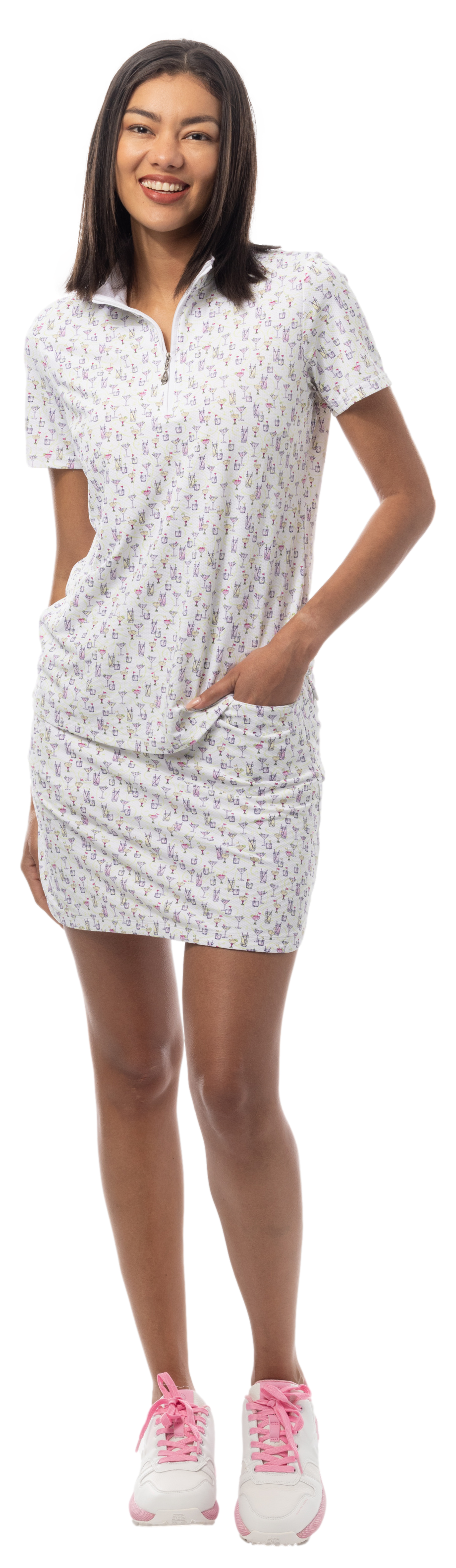 SANSOLEIL 17" GOLF SKORT. CADDY COOLER. MULTI. 900225 - SanSoleil