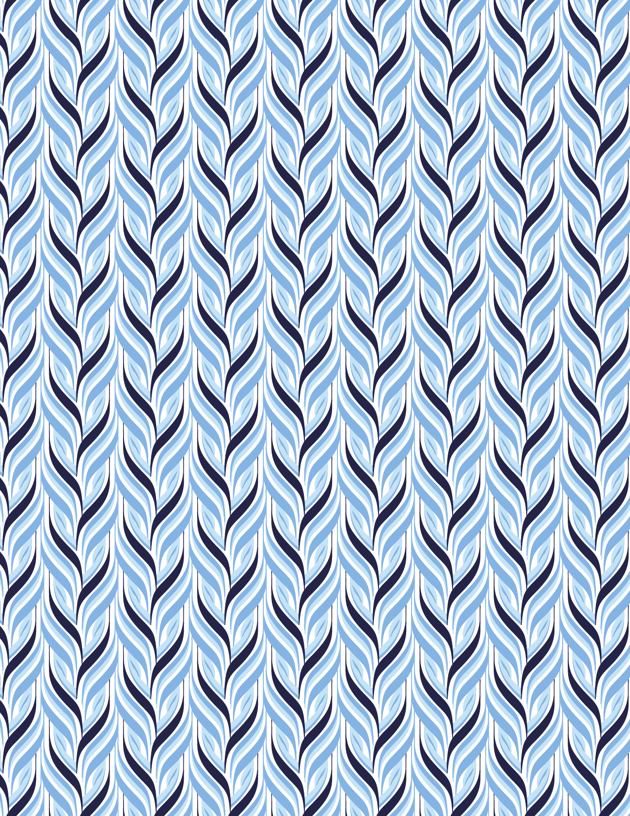 SANSOLEIL 1/4 ZIP PRINT MOCK. WAVERLY. NAVY. 900621 - SanSoleil