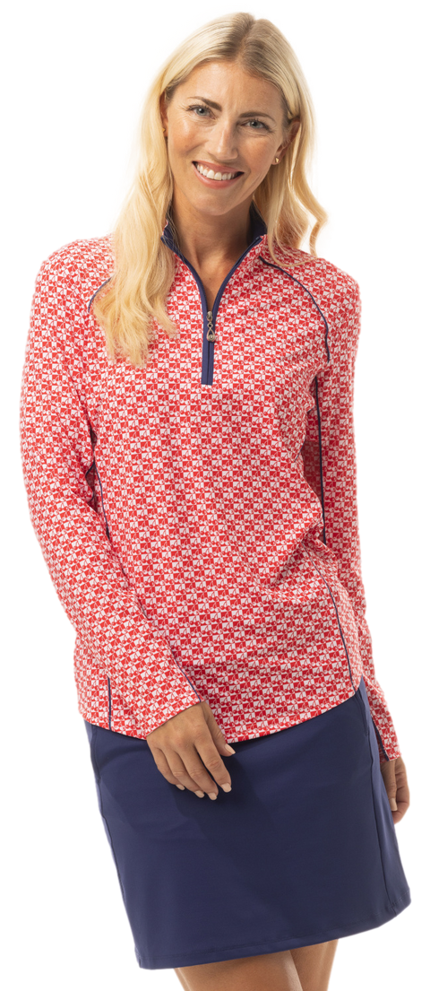 SOLCOOL PRINT MOCK-CHERRY PIE - 900445P
