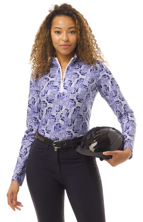 SOLCOOL PRINT MOCK. HORSIN AROUND. BLUE. 900463