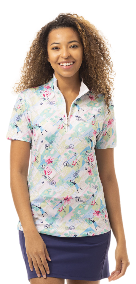 SanSoleil s Short Sleeve Golf and Tennis Tops. Perfect sun protection while cooling the body 5